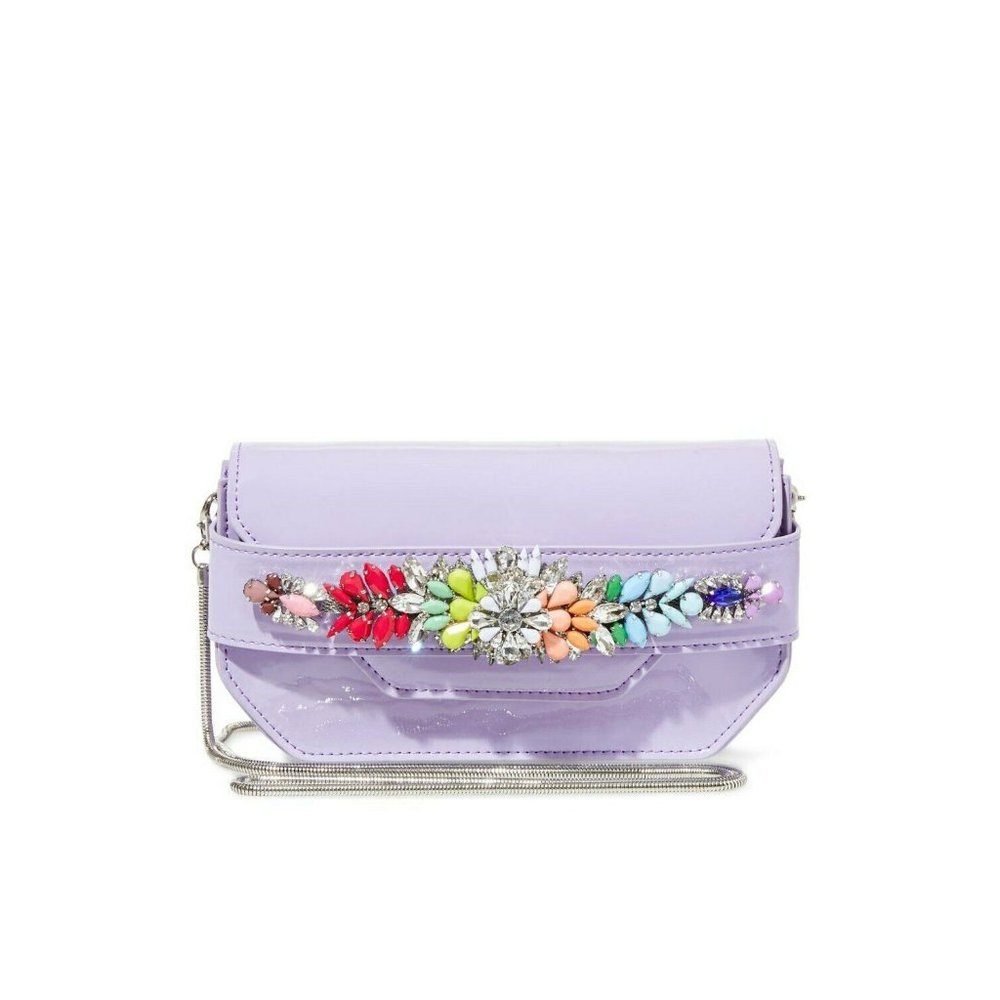 Steve Madden Purple Pauline Mini Clutch Bag